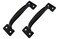 QCAA Stainless Steel Door Pull Handle 612 Black Coated 2 Pack Made in Taiwan