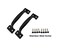 QCAA Stainless Steel Door Pull Handle 612 Black Coated 2 Pack Made in Taiwan