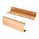 Qjaiune Back Mount Finger Edge Pull 150mm59 Aluminum Hidden Handle Concealed Tab Pulls for Home Kitchen Living Room Door Drawer Cabinet 12Pcs Gold