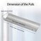 Qjaiune Back Mount Finger Edge Pull 150mm59 Aluminum Hidden Handle Concealed Tab Pulls for Home Kitchen Living Room Door Drawer Cabinet 8Pcs Silver