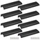 Qjaiune Black Back Mount Finger Edge Pull 150mm59 Aluminum Hidden Handle Concealed Tab Pulls for Home Kitchen Living Room Door Drawer Cabinet 8Pcs