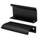Qjaiune Black Back Mount Finger Edge Pull 80mm315 Aluminum Hidden Handle Concealed Tab Pulls for Home Kitchen Living Room Door Drawer Cabinet 8Pcs