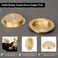 QOGRISUN 4Pack Solid Brass Finger Pulls for Sliding Doors 218 Inch Flush Recessed Handle Brushed Gold Closet Door Hardware Round Cup Pull for Cabinet Drawer and Pocket Doors