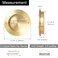 QOGRISUN 4Pack Solid Brass Finger Pulls for Sliding Doors 218 Inch Flush Recessed Handle Brushed Gold Closet Door Hardware Round Cup Pull for Cabinet Drawer and Pocket Doors