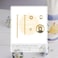 Rasiya Art Dresser Knobs Countryside Handmade Ceramic Drawer Handle Kitchen Cabinets Cupboard Wardrobe Pulls Farmhouse Boho Furniture Hardware Blue Gold Pack of 8