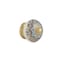 Rasiya Art Dresser Knobs Countryside Handmade Ceramic Drawer Handle Kitchen Cabinets Cupboard Wardrobe Pulls Farmhouse Boho Furniture Hardware Blue Gold Pack of 8