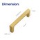 Ravinte 10 Pack Solid 3 Inch Kitchen Square Cabinet Handles Brushed Brass Drawer Pulls Kitchen Cabinet Hardware Handles