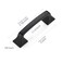 Ravinte 10 Pack Solid 3 Square Foot Arch Pulls Kitchen Cabinet Handles Matte Black Drawer Pulls Kitchen Cabinet Hardware for Cupboard Handles