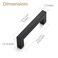 Ravinte 20 Pack 312 Inch Kitchen Square Cabinet Handles Matte Black Pulls Black Drawer Pulls Kitchen Cabinet Hardware Handles