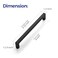 Ravinte 20 Pack 8 Inch Kitchen Square Cabinet Handles Matte Black Pulls Black Drawer Pulls Kitchen Cabinet Hardware Handles
