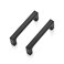 Ravinte 20 Pack Solid 3 Inch Kitchen Square Cabinet Handles Matte Black Pulls Drawer Pulls Kitchen Cabinet Hardware Flat Black Handles