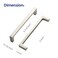 Ravinte 20 Pack Solid 5 Inch Kitchen Square Cabinet Handles Brushed Nickel Cabinet Pulls Drawer Pulls Kitchen Cabinet Hardware Kitchen Handles