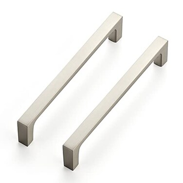 Ravinte 20 Pack Solid 5 Inch Kitchen Square Cabinet Handles Brushed Nickel Cabinet Pulls Drawer Pulls Kitchen Cabinet Hardware Kitchen Handles