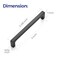Ravinte 20 Pack Solid 5 Inch Kitchen Square Cabinet Handles Matte Black Pulls Drawer Pulls Kitchen Cabinet Hardware Flat Black Handles