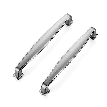 Ravinte 25 Pack 5 Inch Solid Cabinet Handles Brushed Nickel Pulls for Kitchen Cabinets Drawers Cupboards Satin Nickel Hardware