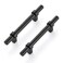 Ravinte 30 Pack 6 Inch Cabinet Pulls Matte Black Kitchen Cabinet Hardware Cupboard Handles with Square Base 6 Length35 Hole Center