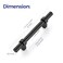 Ravinte 30 Pack 6 Inch Cabinet Pulls Matte Black Kitchen Cabinet Hardware Cupboard Handles with Square Base 6 Length35 Hole Center