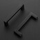 Ravinte 30 Pack Black Cabinet Pulls 4 Inch Square Cabinet Handles Matte Black Kitchen Hardware for Cabinet Square Drawer Pulls