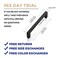 Ravinte 30 Pack Matte Black Cabinet Pulls 334 Inch 96mm Hole Center Slim Kitchen Handles Square Drawer Pulls for Cabinets Cupboards Hardware