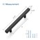 Ravinte 30 Pack Matte Black Cabinet Pulls 4 inch Black Cabinet Handles Kitchen Pulls for Cabinets with Mounting Template 625 inch Overall Length