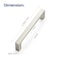 Ravinte 30 Pack Solid 4 Inch Kitchen Square Cabinet Handles Brushed Nickel Pulls Drawer Pulls Kitchen Cabinet Hardware Handles