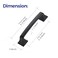 Ravinte 30Pack Solid 334 Square Foot Cabinet Arch Pull Kitchen Cabinet Handles Matte Black Cabinet Pulls Black Drawer Pulls Kitchen Cabinet Hardware Kitchen Handles for Cabinets Cupboard Handles
