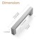 Ravinte 32 Pack 4 Inch Kitchen Square Cabinet Handles Satin Nickel Pulls Brushed Nickel Kitchen Cabinet Hardware Handles for Cupboard Drawer Pulls