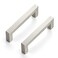 Ravinte 32 Pack 4 Inch Kitchen Square Cabinet Handles Satin Nickel Pulls Brushed Nickel Kitchen Cabinet Hardware Handles for Cupboard Drawer Pulls
