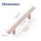 Ravinte 35 Pack 5 Inch Cabinet Pulls Pink Stainless Steel Kitchen Drawer Pulls Cabinet Handles 5 InchLength 3 Inch Hole Center