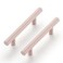 Ravinte 35 Pack 5 Inch Cabinet Pulls Pink Stainless Steel Kitchen Drawer Pulls Cabinet Handles 5 InchLength 3 Inch Hole Center