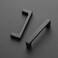 Ravinte 40 Pack 3 Inch Hole Centers Matte Black Cabinet Pulls Handles Solid Drawer Pulls Kitchen Hardware Flat Black Square Bar Handles