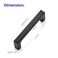 Ravinte 40 Pack 3 Inch Hole Centers Matte Black Cabinet Pulls Handles Solid Drawer Pulls Kitchen Hardware Flat Black Square Bar Handles