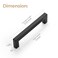 Ravinte 45 Pack 5 Inch Kitchen Square Cabinet Handles Matte Black Drawer Pulls for Cupboard Hardware
