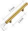 Ravinte 55 Pack 5 Inch Cabinet Pulls Brushed Brass Stainless Steel Kitchen Drawer Pulls Cabinet Handles 5Length 3 Hole Center