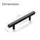 Ravinte 60 Pack 6 Square Cabinet Pulls Matte Black Stainless Steel Kitchen Drawer Pulls Cabinet Handles 6Length 334 Hole Center
