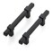Ravinte Decor 15 Pack Black Cabinet Handles 3 Hole Center Cabinet Pulls Matte Black Drawer Pulls Cabinet Hardware Kitchen Handles for Cabinets