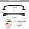 Ravinte Decor 3 Pack Cabinet Handles Arch Cabinet Pulls 5 Inch Drawer Pulls Black Kitchen Drawer Handles Curved Dresser Hardware Solid Kitchen Hardware