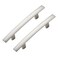Ravinte Decor 5 Pack Cabinet Handles 3 Hole Center Curved Cabinet Pulls Brushed Nickel Drawer Pulls for Kitchen Cupboard Solid Hardware for Dresser Drawer Arch Hardware