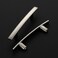 Ravinte Decor 5 Pack Cabinet Handles 3 Hole Center Curved Cabinet Pulls Brushed Nickel Drawer Pulls for Kitchen Cupboard Solid Hardware for Dresser Drawer Arch Hardware