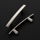 Ravinte Decor 5 Pack Cabinet Handles 3 Hole Center Curved Cabinet Pulls Brushed Nickel Drawer Pulls for Kitchen Cupboard Solid Hardware for Dresser Drawer Arch Hardware