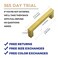 Ravinte Gold Cabinet Pulls Brushed Brass Kitchen Cabinet Handles Come with Screwdriver 334 in Hole Center 30 Pack