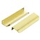 Ravinte Hardware 10 Pack Gold Cabinet Handles 59 Inch 150mm Finger Edge Pulls 5 Inch Hole Center Finger Pulls for Cabinets
