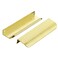 Ravinte Hardware 10 Pack Gold Cabinet Handles 59 Inch 150mm Finger Edge Pulls 5 Inch Hole Center Finger Pulls for Cabinets
