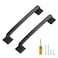 Ravinte Hardware 10 Pack Kitchen Cabinet Handles 5 Inch Hole Center Oil Rubbed Bronze Cabinet Pulls Solid Drawer Pulls for Kitchen Cabinet Door Handles Arch Dresser Handles for Cabinets and Drawers