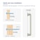 Ravinte Hardware 5 Pack Brushed Nickel Cabinet Pulls 5 Inch 128mm Hole Center Zinc Alloy Drawer Handles for Kitchen Cabinets Cupboards Dressers Square Solid Metal Hardware