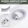 Rddconkit 4 Pcs Zinc Alloy Ring Drawer PullsBrushed Wardrobe Door Handles Cabinet Pulls Furniture Hardware for CabinetsDrawersWardrobe DoorsEtc Sliver