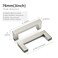 Redunest Cabinet Pulls Brushed Nickel Cabinet Handles Square Drawer Pulls 5 Pack 3 Inch Stainless Steel Kitchen Door Cupboard Cabinet Handles Cabinet Hardware Drawer Handles 76mm Hole Centers