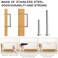 Redunest Cabinet Pulls Brushed Nickel Cabinet Handles Square Drawer Pulls 5 Pack 3 Inch Stainless Steel Kitchen Door Cupboard Cabinet Handles Cabinet Hardware Drawer Handles 76mm Hole Centers