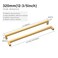 Redunest Cabinet Pulls Gold Cabinet Handles Square Drawer Pulls 2 Pack 1235 Inch Stainless Steel Kitchen Door Cupboard Cabinet Handles Drawer Hardware Handles 320mm Hole Centers
