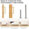 Redunest Cabinet Pulls Gold Cabinet Handles Square Drawer Pulls 2 Pack 1235 Inch Stainless Steel Kitchen Door Cupboard Cabinet Handles Drawer Hardware Handles 320mm Hole Centers